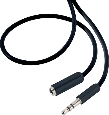 SpeaKa Professional SP-7870468 klinker avdio podaljšek [1x 3,5mm banana moški konektor - 1x priključna doza za 3,5mm banana moški konektor] 3 m črna s