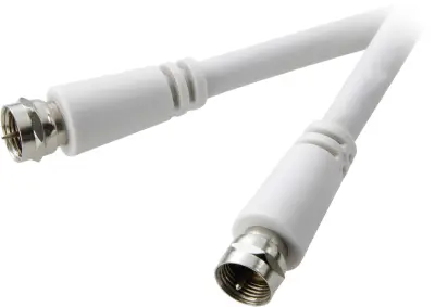 SAT priključni kabel [1x F-vtikač - 1x F-vtikač] 3.00 m 90 dB bel SpeaKa Professional