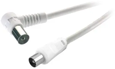 Antenski priključni kabel [1x antenski vtikač 75 - 1x antenski vtičnica 75 ] 10.00 m 75 dB bel SpeaKa Professional