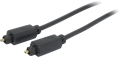 Kash Toslink digital audio priključni kabel [1x moški konektor Toslink (ODT) - 1x moški konektor Toslink (ODT)] 3.00 m črna