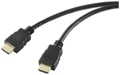 SpeaKa Professional HDMI priključni kabel HDMI-A  vtič\, HDMI-A  vtič 3.00 m črna SP-10481296 Ultra HD (8K)\, PVC plašč HDMI kabel