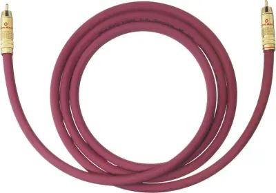 cinch avdio priključni kabel [1x moški cinch konektor - 1x moški cinch konektor] 3.00 m bordo rdeča pozlačeni konektorji Oehlbach NF 214 SUB