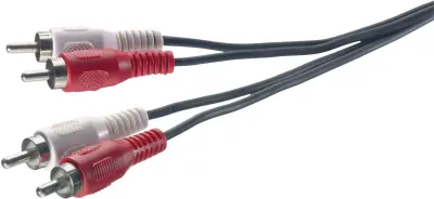 SpeaKa Professional SP-1300364 cinch avdio priključni kabel [2x moški cinch konektor - 2x moški cinch konektor] 1.50 m črna
