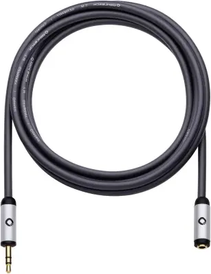 klinker avdio podaljšek [1x 3,5mm banana moški konektor - 1x priključna doza za 3,5mm banana moški konektor] 5 m črna pozlačeni konektorji Oehlbach i-
