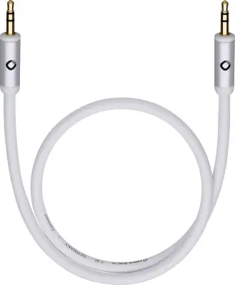 klinker avdio kabel [1x 3,5mm banana moški konektor - 1x 3,5mm banana moški konektor] 3 m črna pozlačeni konektorji, OFC vodnik Oehlbach i-Connect J-3