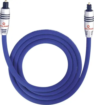 Toslink digitalni-avdio priključni kabel [1x Toslink-vtič (ODT) - 1x Toslink-vtič (ODT)] 2 m modra Oehlbach XXL® Series 80
