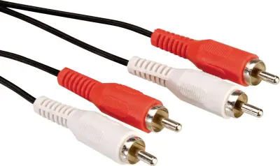 Value cinch video priključni kabel [2x moški cinch konektor - 2x moški cinch konektor] 5.00 m črna