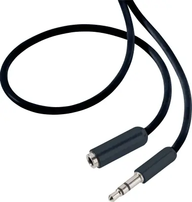 SpeaKa Professional SP-7870472 klinker avdio podaljšek [1x 3,5mm banana moški konektor - 1x priključna doza za 3,5mm banana moški konektor] 5 m črna s