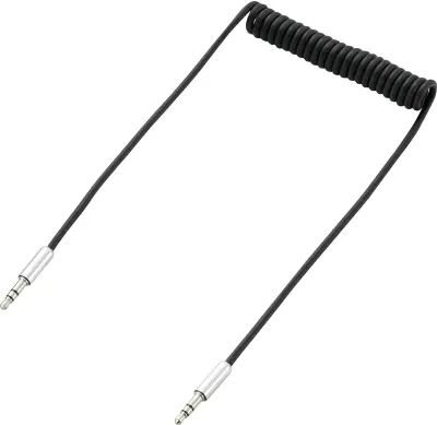 SpeaKa Professional SP-7870092 klinker avdio kabel [1x 3,5mm banana moški konektor - 1x 3,5mm banana moški konektor] 1 m črna spiralni kabel
