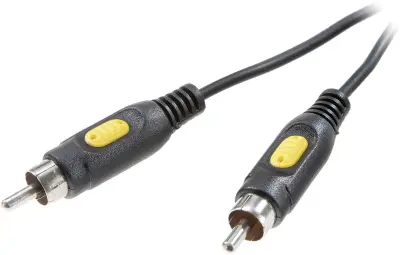 Priključni kabel SpeaKa Professional\, moški cinch konektor/moški cinch konektor\, črn\, 10 m 50117