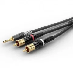 Sommer Cable HBP-3SC2-0150  avdio priključni kabel [1x 3\,5 mm banana moški konektor - 2x moški cinch konektor] 1.50 m črna
