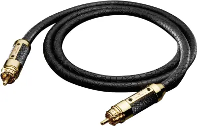 cinch-digital digital audio priključni kabel [1x moški cinch konektor - 1x moški cinch konektor] 1.00 m črna Oehlbach XXL® Black Connection Digital
