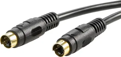 Value S-Video video priključni kabel  5.00 m črna