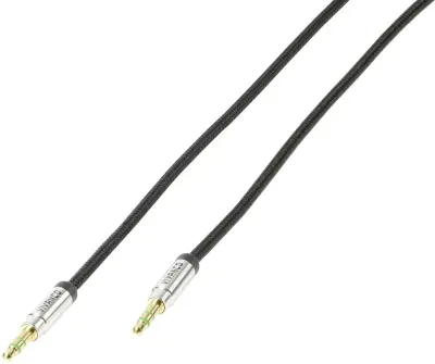 Vivanco 38768 klinker avdio priključni kabel [1x 3\,5 mm banana moški konektor - 1x 3\,5 mm banana moški konektor] 0.50 m črna