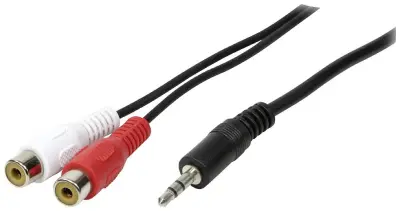 LogiLink CA1045 cinch / klinker avdio priključni kabel  5.00 m črna (mat)