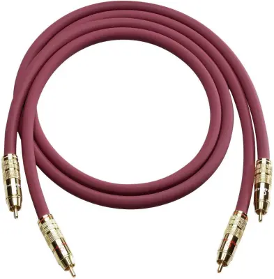 Oehlbach 2041  avdio priključni kabel  1.00 m bordo rdeča