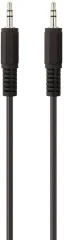 Belkin F3Y111bf2M-P klinker avdio kabel [1x 3,5mm banana moški konektor - 1x 3,5mm banana moški konektor] 2 m črna pozlačeni konektorji