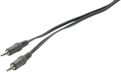 SpeaKa Professional SP-1301344 klinker avdio priključni kabel [1x 3\,5 mm banana moški konektor - 1x 3\,5 mm banana moški konektor] 2.00 m črna