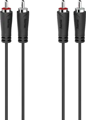 Hama 00205257 cinch avdio priključni kabel [2x moški cinch konektor - 2x moški cinch konektor] 1.5 m črna