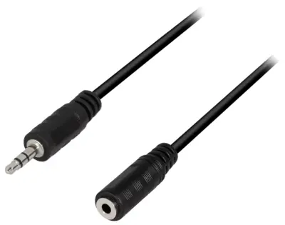 LogiLink CA1054 klinker avdio priključni kabel  3.00 m črna (mat)