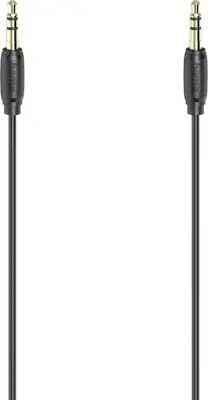 Hama 00205117 klinker avdio priključni kabel [1x 3\,5 mm banana moški konektor - 1x 3\,5 mm banana moški konektor] 0.5 m črna