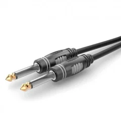 Sommer Cable HBA-6M-0150 klinker avdio priključni kabel [1x klinken vtič 6.3 mm (mono) - 1x klinken vtič 6.3 mm (mono)] 1.50 m črna