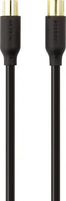Belkin antene\, SAT priključni kabel [1x 75 Ω antenski moški konektor - 1x 75 Ω antenski ženski konektor] 2.00 m 78 dB pozlačeni konektorji črna