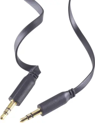 SpeaKa Professional SP-7870108 klinker avdio kabel [1x 3,5mm banana moški konektor - 1x 3,5mm banana moški konektor] 0.5 m črna pozlačeni konektorji,