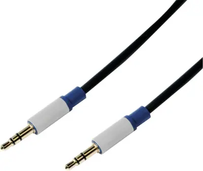 LogiLink BASC15 klinker avdio priključni kabel  1.50 m temno modra (mat)