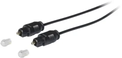 Kash Toslink digital audio priključni kabel [1x moški konektor Toslink (ODT) - 1x moški konektor Toslink (ODT)] 1.00 m črna