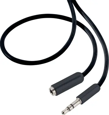 SpeaKa Professional SP-7870476 klinker avdio podaljšek [1x 3,5mm banana moški konektor - 1x priključna doza za 3,5mm banana moški konektor] 0.5 m črna