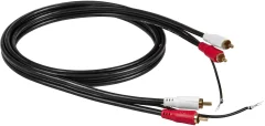 RCA 84039 cinch avdio priključni kabel [1x moški cinch konektor - 1x moški cinch konektor] 1.50 m črna