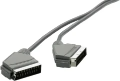 Priključni kabel SpeaKa\, moškiSCART-konektor na moški SCART-konektor\, črne barve\, 1\,2 m 50015