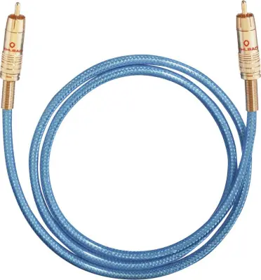 Digitalni avdio kabel Oehlbach\, 75 ohmov\, NF113\, 2 m\, modrebarve 10702