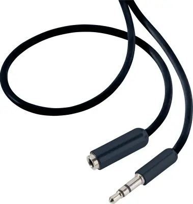 SpeaKa Professional SP-7870692 klinker avdio podaljšek [1x 3,5mm banana moški konektor - 1x priključna doza za 3,5mm banana moški konektor] 1.5 m črna