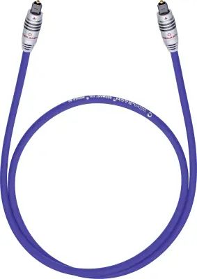Toslink digitalni-avdio priključni kabel [1x Toslink-vtič (ODT) - 1x Toslink-vtič (ODT)] 0.50 m modra Oehlbach XXL® Series 80