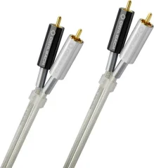 Oehlbach D1C2602 cinch avdio priključni kabel [2x moški cinch konektor - 1x moški cinch konektor] 1.50 m srebrna