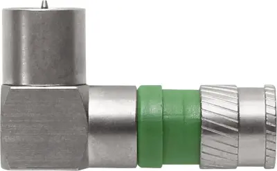 F stiskanje priključka\, pod kotom\, Quickfix  Premer kabla: 4.9 mm