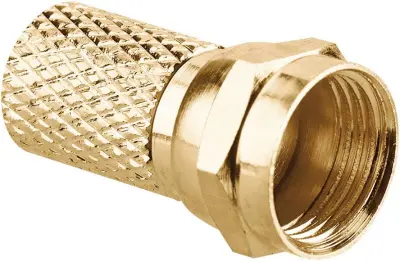 F-vtič priključek 7\,5mm pozlačen