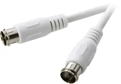 SAT priključni kabel SpeaKa Professional\, [1x hitri F-vtikač - 1x hitri F-vtikač]\, 10 m\, 75 dB\, bela