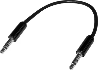 SpeaKa Professional SP-7870496 klinker avdio kabel [1x 3,5mm banana moški konektor - 1x 3,5mm banana moški konektor] 10.00 cm črna super mehki plašč