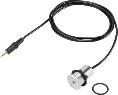Klinken avdio priključni kabel [ klinken vtič 3.5 mm - klinken vtičnica 3.5 mm] 1.45 m srebrne barve TRU Components