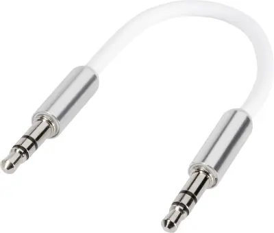 SpeaKa Professional SP-7870076 klinker avdio kabel [1x 3,5mm banana moški konektor - 1x 3,5mm banana moški konektor] 10.00 cm bela super mehki plašč