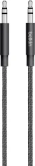 Belkin AV10164bt04-BLK klinker avdio priključni kabel [1x 3\,5 mm banana moški konektor - 1x 3\,5 mm banana moški konektor] 1.20 m črna obložen