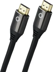 Oehlbach HDMI priključni kabel HDMI-A  vtič\, HDMI-A  vtič 0.75 m črna D1C92489 Ultra HD (8K)\, pozlačeni konektorji HDMI kabel
