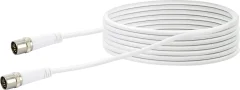 Schwaiger antene\, SAT priključni kabel [1x hitri moški konektor F - 1x hitri moški konektor F] 7.50 m 10 dB štirikratno oklopljen bela