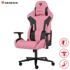 GENESIS NITRO 720 gaming stol roza črn