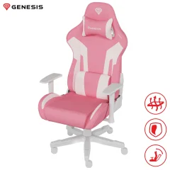 GENESIS NITRO 710 gaming stol roza bel