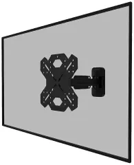 Neomounts by Newstar WL40S-840BL12 TV stenski nosilec 81,3 cm (32'') - 139,7 cm (55'') možnost nagiba, možnost obračanja