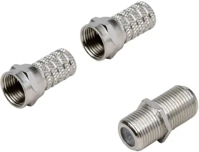 BKL Electronic 0403527 set F- konektorja  Priključki: F-vtič\, F-vtičnica\, F-vtič Premer kabla: 5.20 mm 1 set